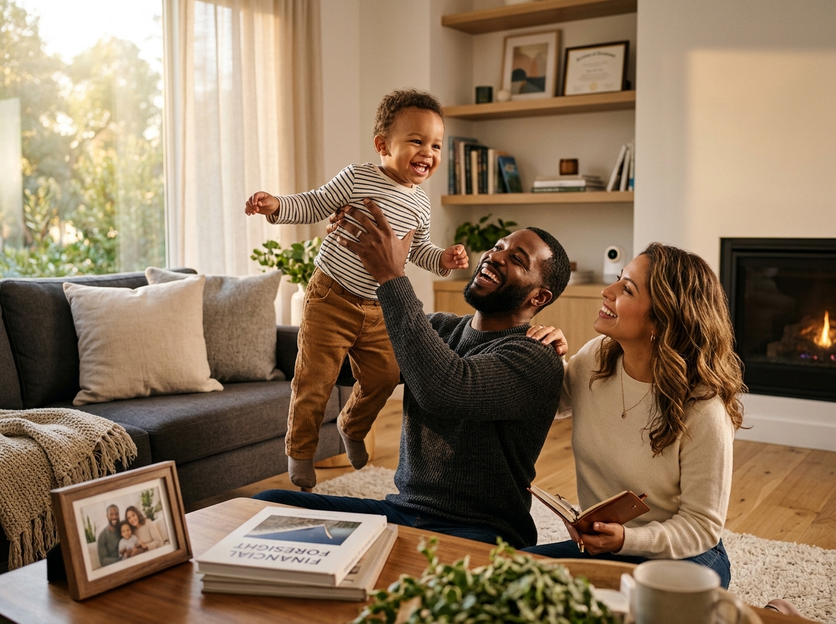 Happy family protected by Memphis Concept